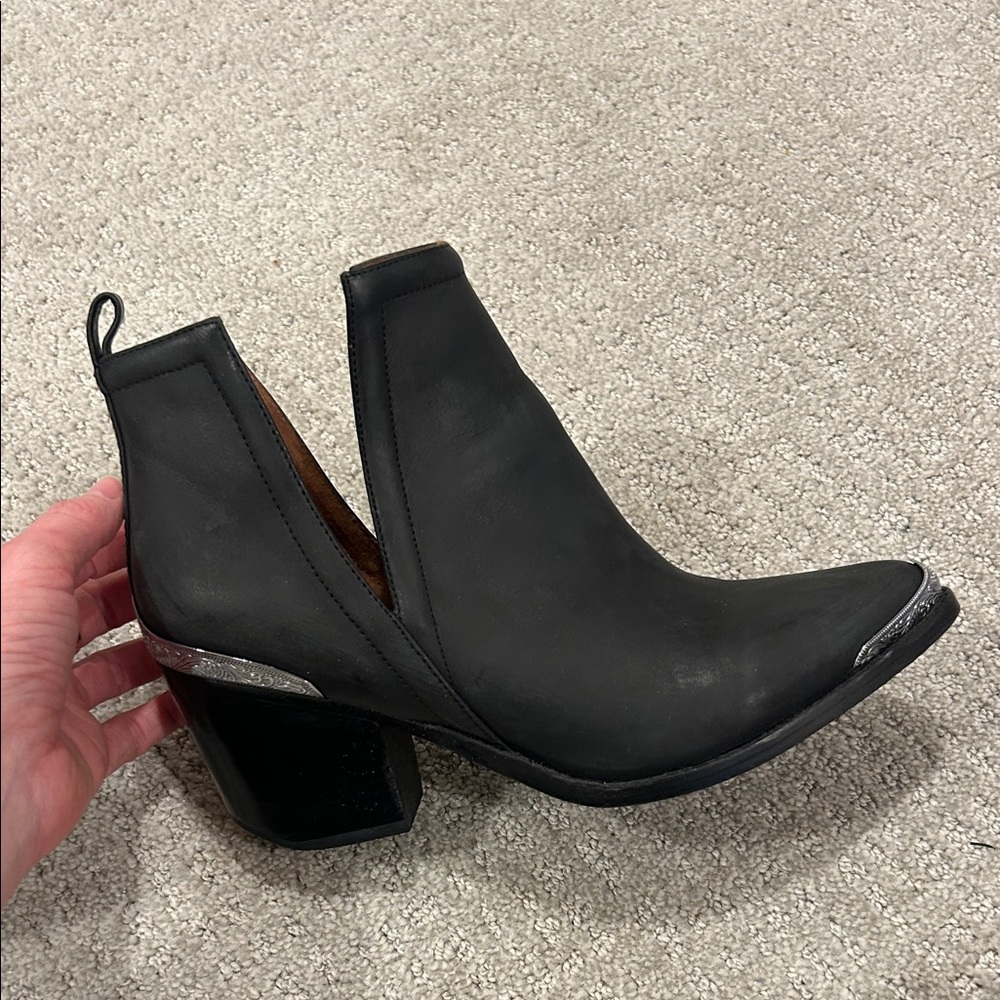 Jeffrey Campbell Black Ankle Boots